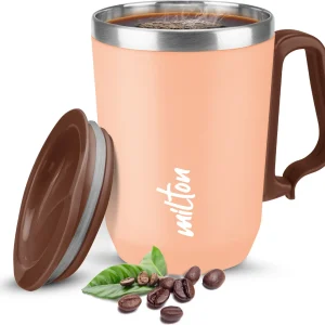 MILTON Cool Touch Coastal 350 Stainless Steel with Lid, Peach,